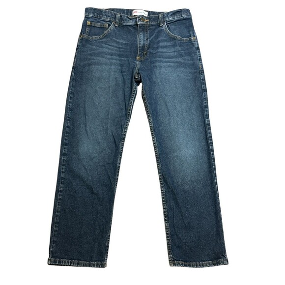 Wrangler Boys Classic Straight Jeans Size 16 Husky Adjustable Waist Western - Picture 1 of 6